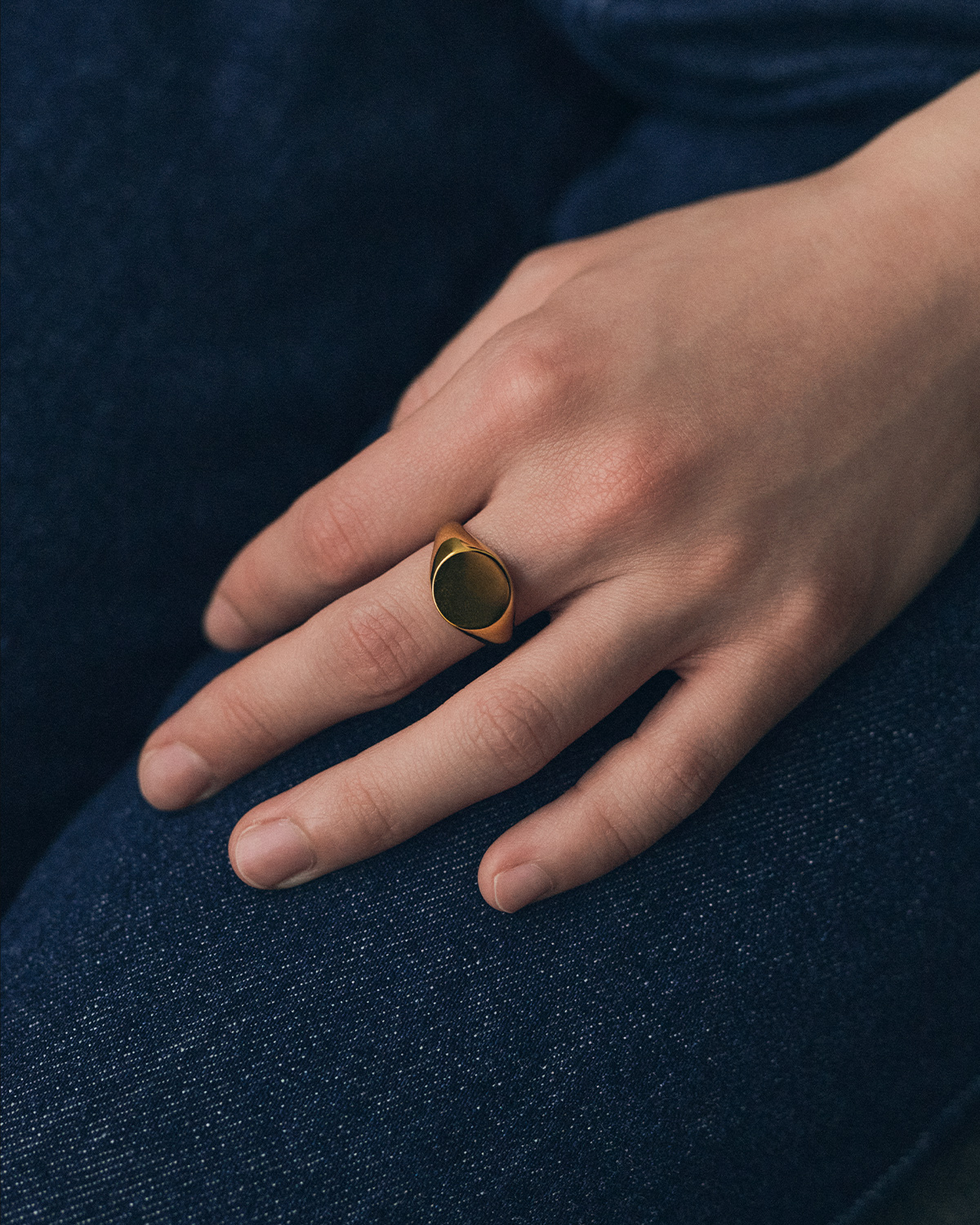 Circle Signet Ring 詳細画像