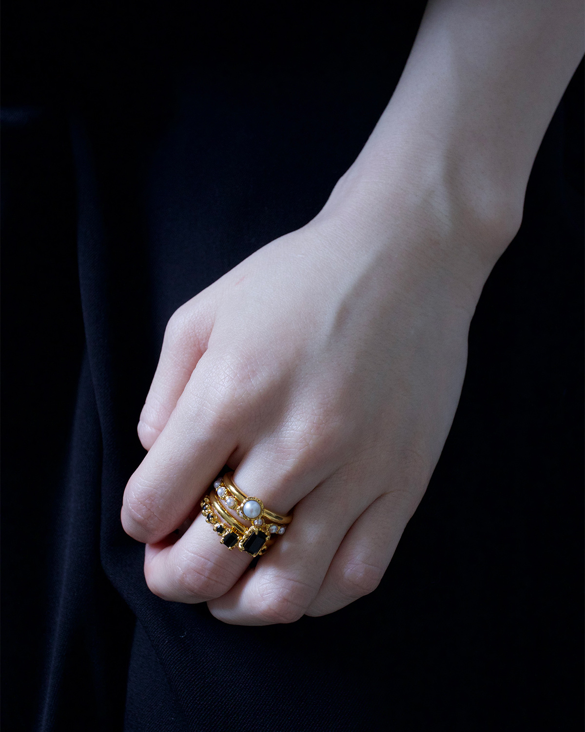 Lava Pearl Ring 詳細画像