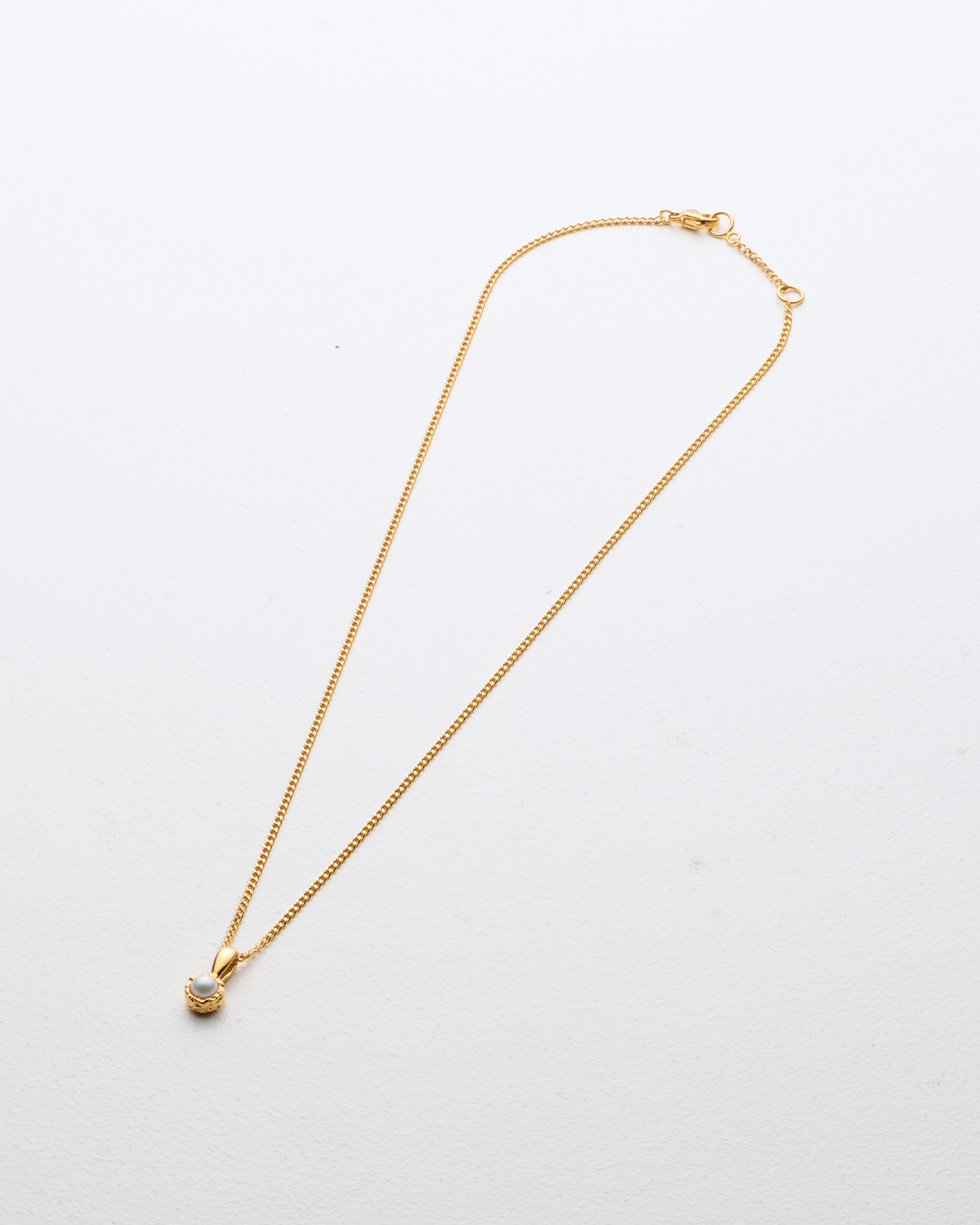 Single Peal Lava Necklace