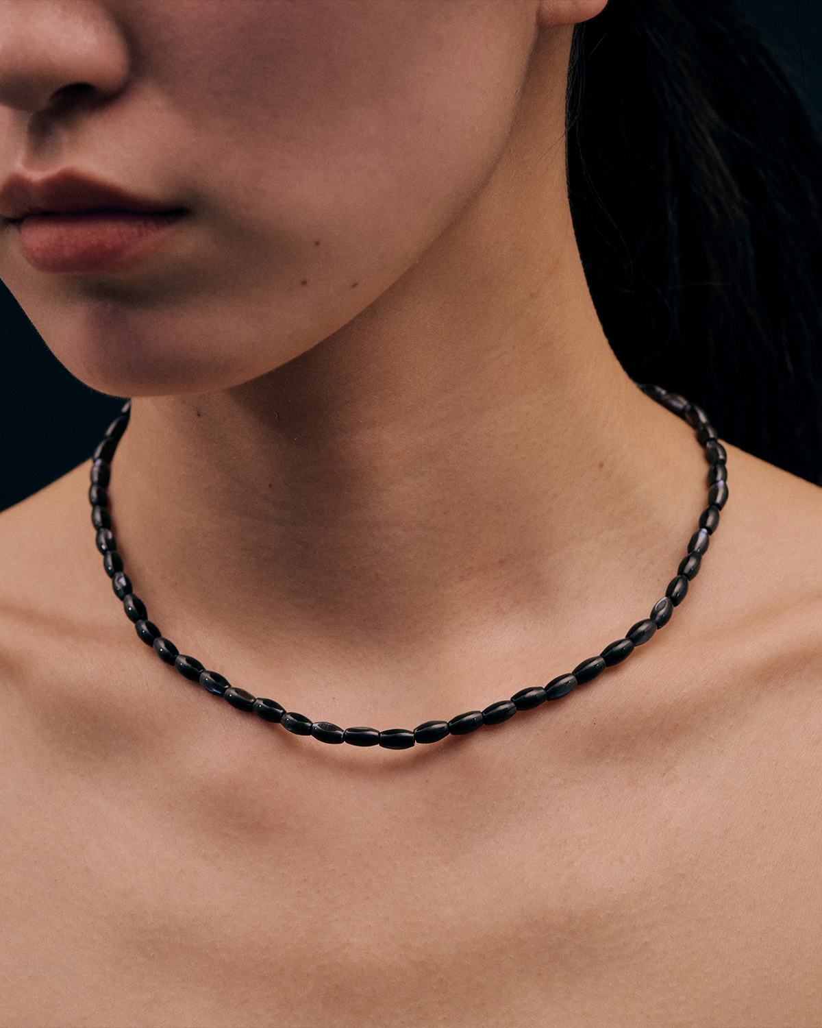 French Shell Beads Necklace 詳細画像