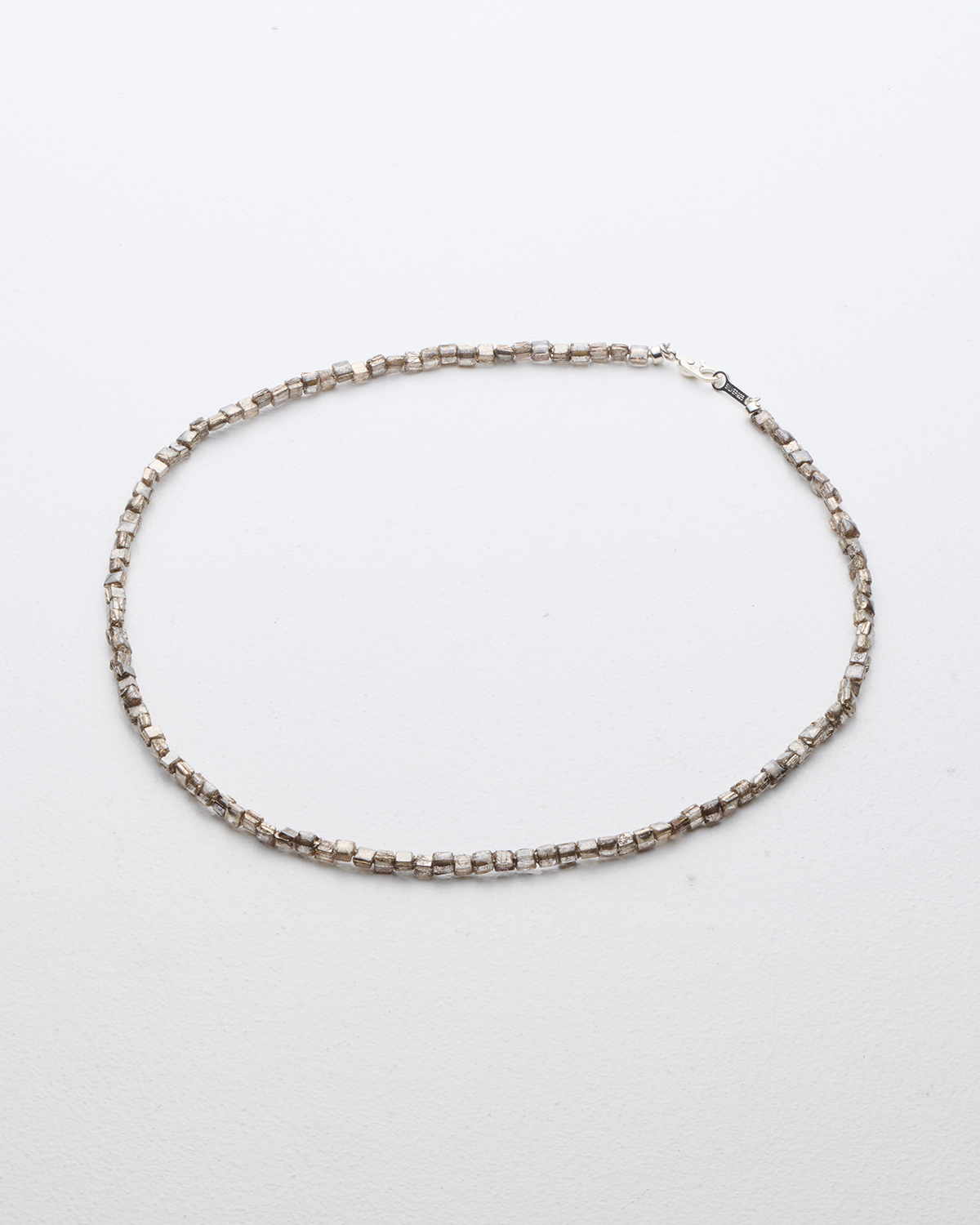 Square Metal Glass Beads Neckless