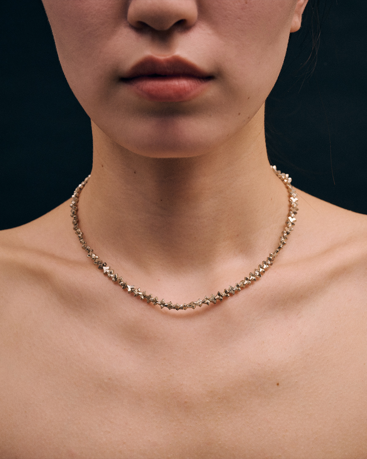 Thorns Metal Glass Beads Neckless 詳細画像