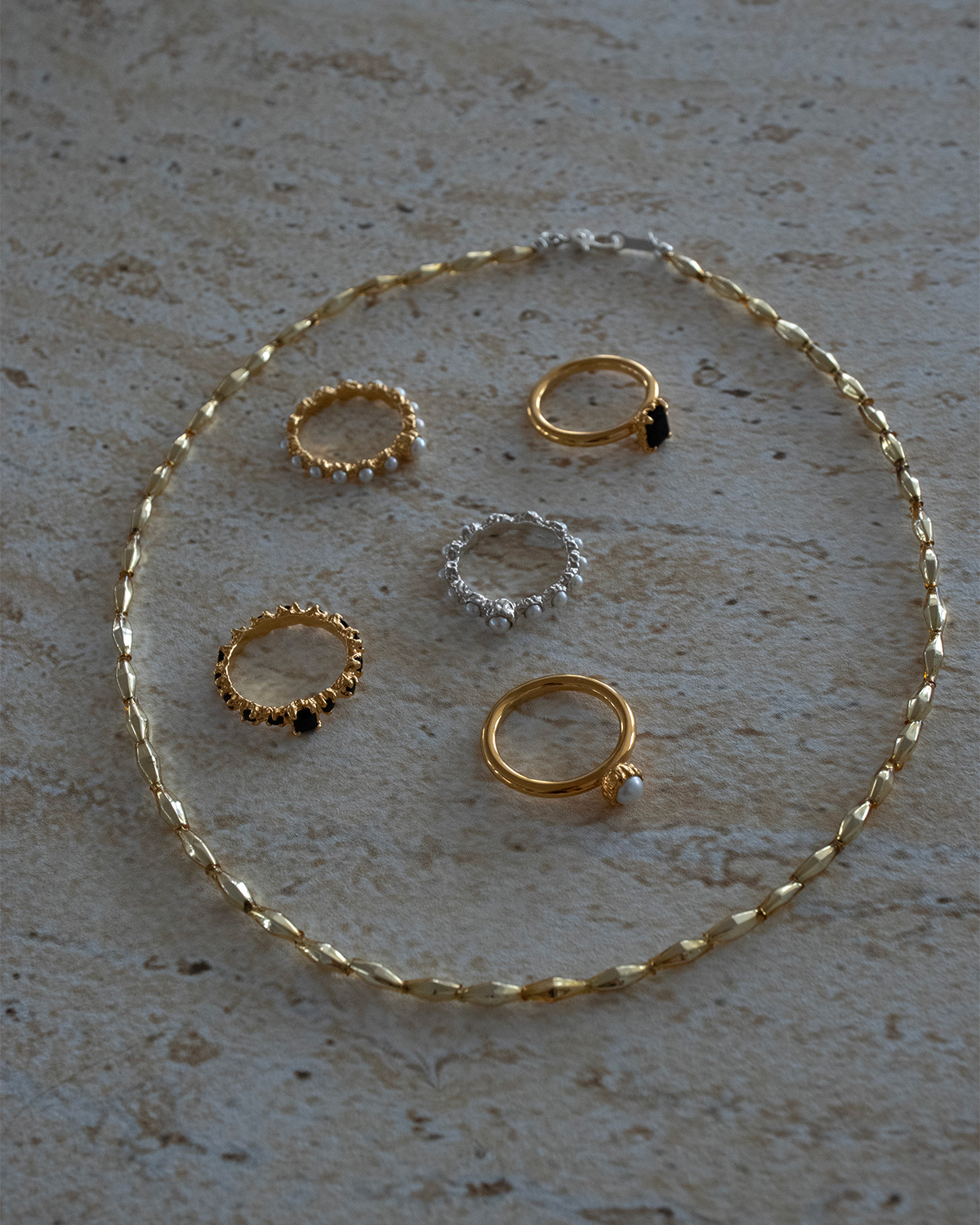 Souffle Beads Tane Gold Necklace 詳細画像