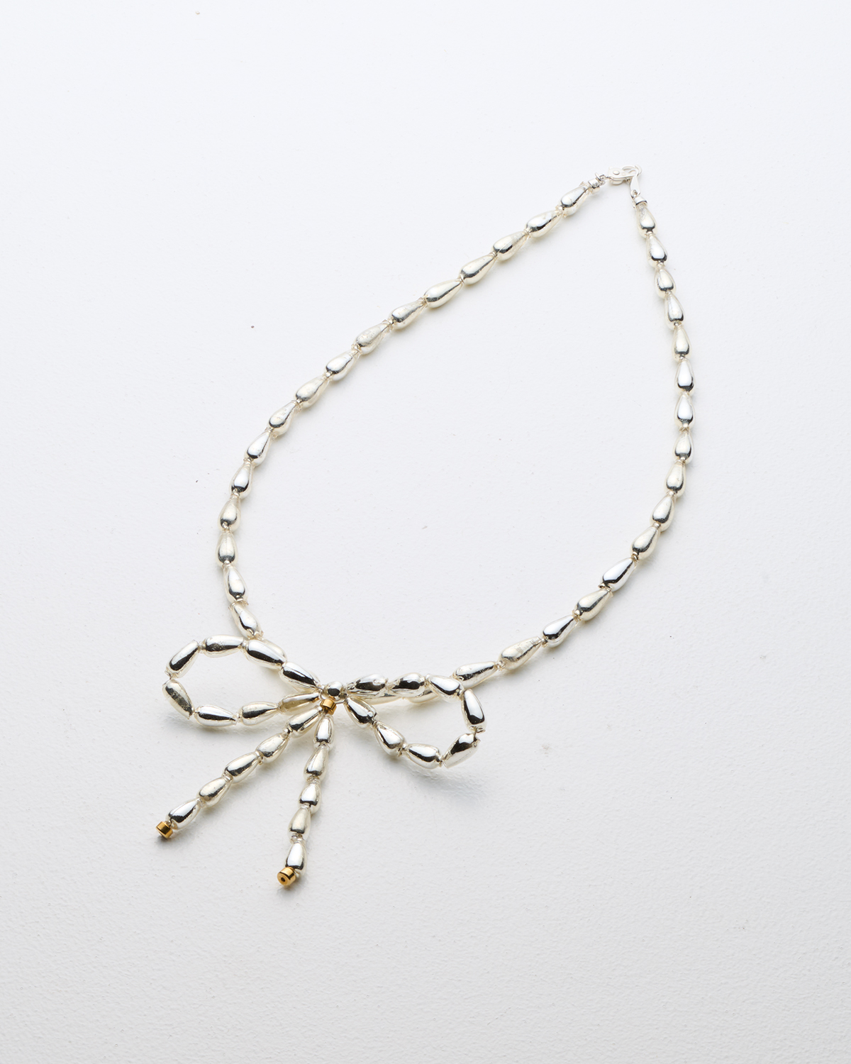 Souffl&eacute; Beads Ribbon Neckless  詳細画像