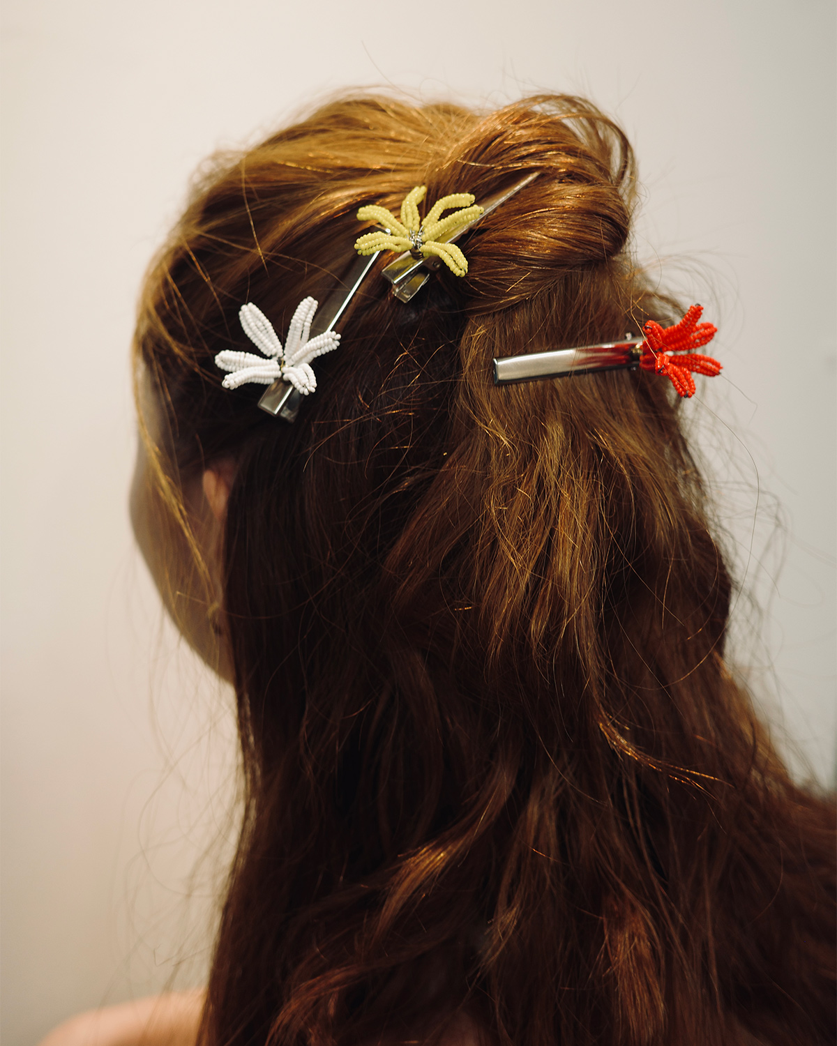 Flower Beads Hair Clip 詳細画像